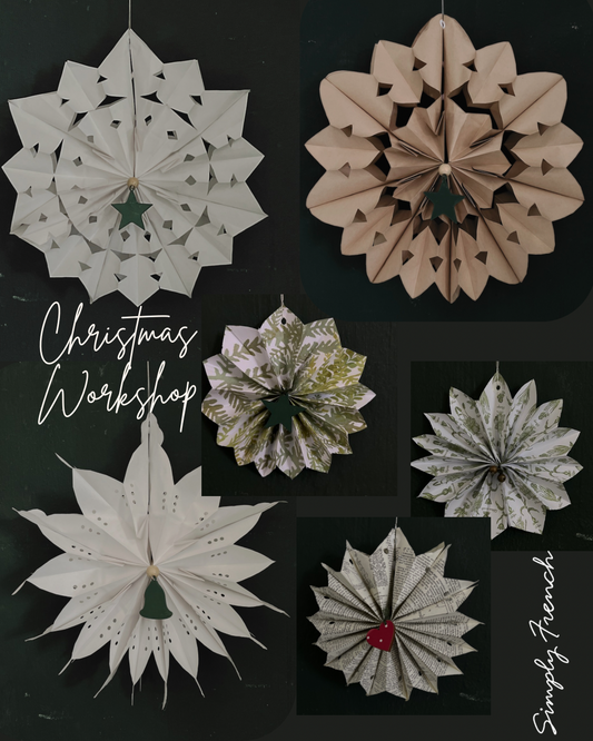 Christmas Snowflake Workshop  Sat 22 Nov 9:30-12:00