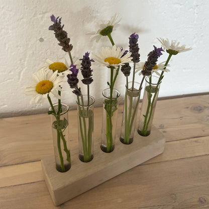 Handmade wooden test tube holders