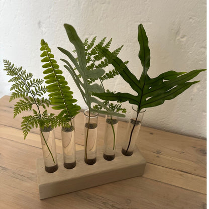 Handmade wooden test tube holders