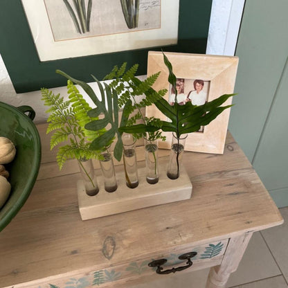 Handmade wooden test tube holders