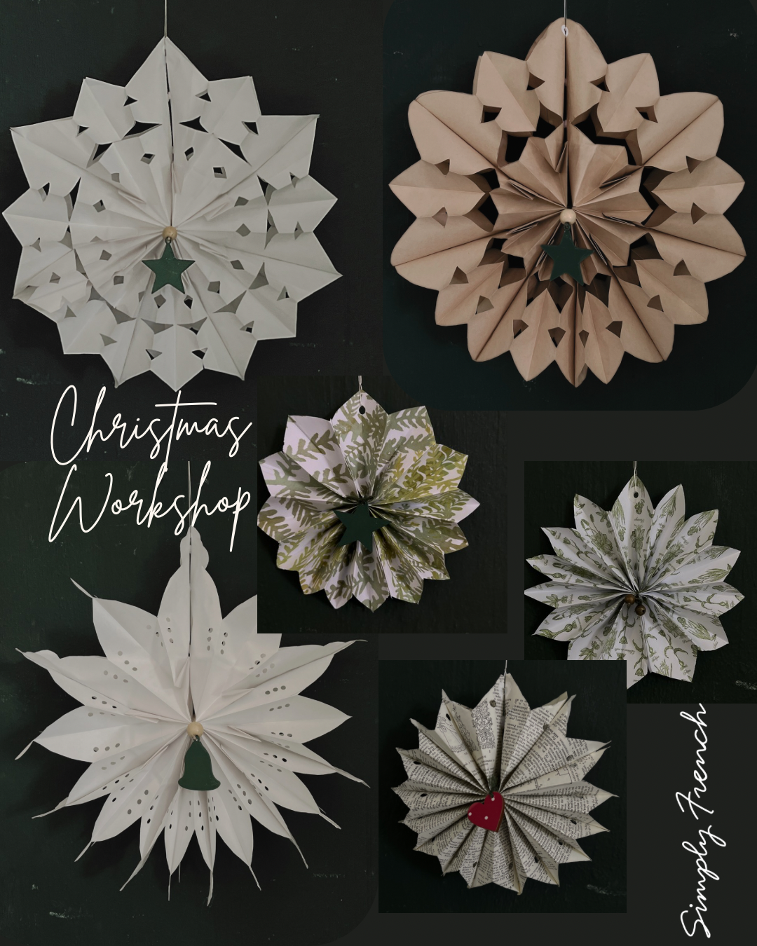 Christmas Snowflake Workshop  Sat 22 Nov 9:30-12:00