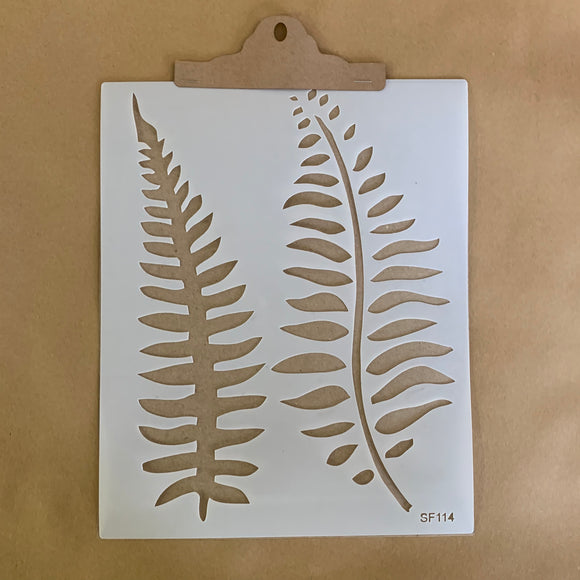 fern leaves stencil114
